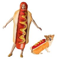 Adults' Kigurumi Pajamas Nightwear Cartoon Graphic Onesie Pajamas Cosplay Halloween polyester fibre Cosplay For Men and Women Pet Dog's Halloween Animal Sleepwear Cartoon Lightinthebox - thumbnail