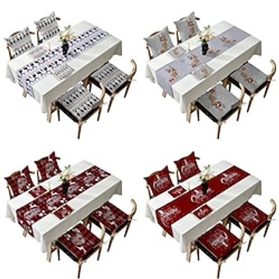 Christmas Table Runner, Seasonal Winter Xmas Holiday Kitchen Dining Table Decoration for Indoor Outdoor Home Party Decor Lightinthebox