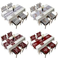 Christmas Table Runner, Seasonal Winter Xmas Holiday Kitchen Dining Table Decoration for Indoor Outdoor Home Party Decor Lightinthebox - thumbnail