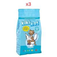 Kiki Kat White Bentonite Clumping Cat Litter Baby Powder - 5L (Pack of 2)