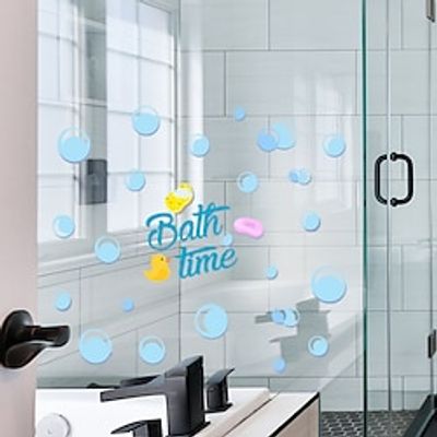 6pcs Bubble Duck Bathroom Bathtub Decorative Wall With Self-Adhesive Waterproof Non-Slip Bathtub Stickers. miniinthebox