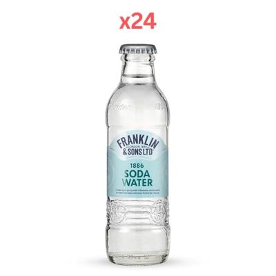 Franklin And Sons Soda Water 200Ml (Pack of 24)