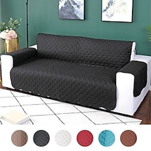 Reversible Quilted Sofa Cover, Slipcover Furniture Protector, Washable Couch Cover with Non Slip Foam and Elastic Straps for Kids, Dogs, Pets Lightinthebox