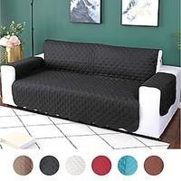 Reversible Quilted Sofa Cover, Slipcover Furniture Protector, Washable Couch Cover with Non Slip Foam and Elastic Straps for Kids, Dogs, Pets Lightinthebox - thumbnail