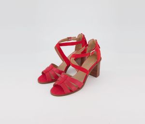 Womens Felicity Heel Sandals  Red