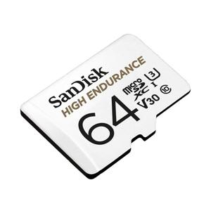 Sandisk 64GB High Endurance MicroSDHC Memory Card with Adapter for Dashcams and Home