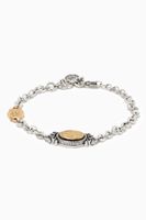 "Never Apart" Sapphire Bracelet in 18kt Gold & Sterling Silver "Never Apart" Sapphire Bracelet in 18kt Gold & Sterling Silver