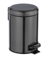 Wenko Pedal Bin Mod. Leman Stainless Steel Metal Black 3 Litres