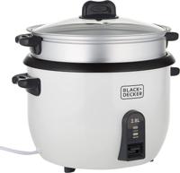 BLACK+DECKER Rice Cooker 1100W White 2.8 litres Rc2850-B5