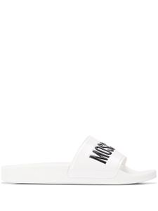 Moschino logo detail slides - White