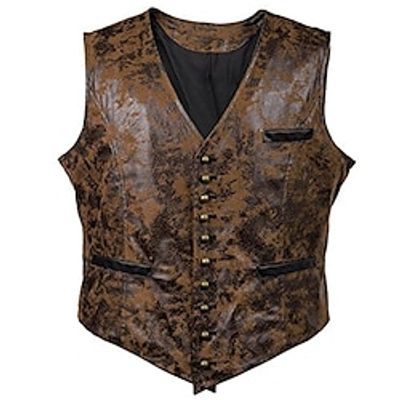 Rococo Baroque Victorian Vest Waistcoat West Cowboy Men's Cosplay Costume Carnival Carnival Event  Party Vest Lightinthebox