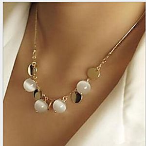 Women's Pearl Necklace Classic Flower Boho Alloy Gold 455 cm Necklace Jewelry 1pc For Street Birthday Party Festival miniinthebox