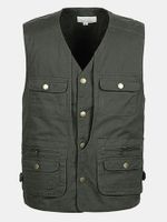 Mens Fall Multi Pockets Vest