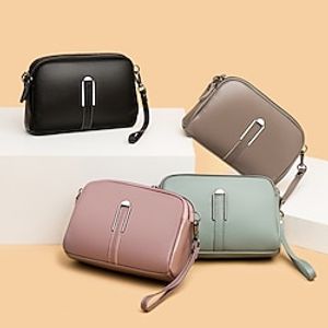 Fashion Women's Genuine Leather Bags Luxury Women Shoulder Crossbody Bag Designer 2 Zipper Female Change Organizer Small Purse miniinthebox