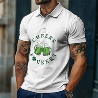 Letter Beer Men's Casual 3D Print Polo Shirt Party Vacation Festival St. Patrick Pique Polo Shirt Short Sleeve Turndown Polo Shirts White Navy Blue Summer S M L Micro-elastic Lapel Polo Lightinthebox Letter Beer Men's Casual 3D Print Polo Shirt Party Vacation Festival St. Patrick Pique Polo Shirt Short Sleeve Turndown Polo Shirts White Navy Blue Summer S M L Micro-elastic Lapel Polo Lightinthebox