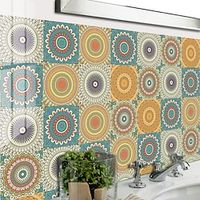 10pcs Mandala Style Tile Stickers Peel And Stick Self-adhesive Removable Moroccan Talavera Tile Splashback Suitable For Kitchen Furniture Stairs Glued Tiles7.877.87 Inch Lightinthebox - thumbnail