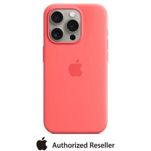 Apple iPhone 15 Pro Silicone Case with Mag Safe | Guava