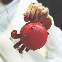 Women PU Crab Coin Bag