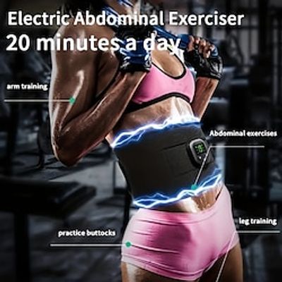 Rechargeable Body Massager Belt, Electric Abdominal Trainer Muscle , Smart Fitness Vibration Belt Unisex Man And Woman Gift Fitness Training Supplies Lightinthebox