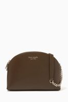 Spencer Dome Crossbody Bag in Leather