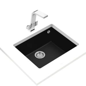 TEKA |Square 50.40 TG| Undermount Tegranite sink with one bowl