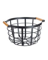 Little Storage Round Storage Basket Black