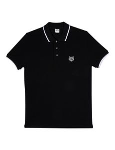 Tiger Polo Shirt - Black / White Tiger Polo Shirt - Black / White