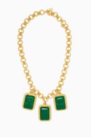 Odyssey Malachite Gold-Plated Necklace Odyssey Malachite Gold-Plated Necklace