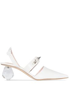 Simone Rocha embellished 60mm pumps - White