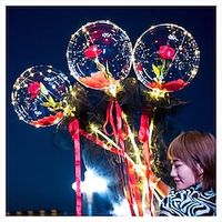 Benedict LED Luminous Balloon Rose Bouquet 1 Set for Women Girlfriend Wife Anniversary Party LED Luminous Balloon Rose Bouquet for Women Girlfriend Wife Anniversary Festival Lightinthebox - thumbnail