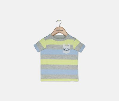 Toddler Boys Bunny Pocket T-Shirt Chrome Heather Toddler Boys Bunny Pocket T-Shirt Chrome Heather