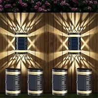 Solar LED Outdoor Wall Lamp Waterproof Garden Decor Light for Balcony Courtyard Landscape Street Garden Wall Light miniinthebox - thumbnail