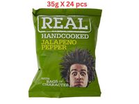 Real Crisps Jalapeno Pepper (Pack Of 24 X 35g)