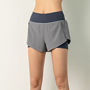 Women's Sporty Comfort Gym Yoga Shorts Pants Solid Colored Short Black Blue Blushing Pink miniinthebox