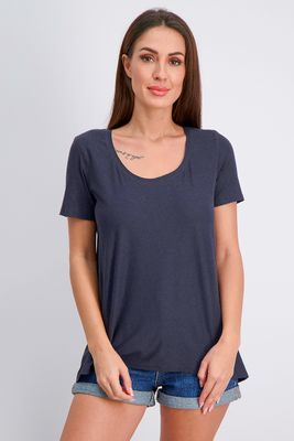 Womens Short Sleeve Active Top Black Womens Short Sleeve Active Top Black