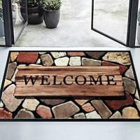 Outdoor Flocked Door Mat Cobblestone Entry Mat Floor Mat Non-Slip Area Rug Oil Proof Rug Indoor Outdoor Mat Bedroom Decor Bathroom Mat Lightinthebox