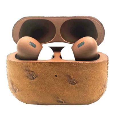 Customized Apple AirPods Pro 3 Leather Ostrich Brown