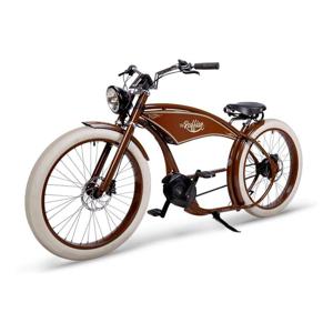 Ruff Men's E-Bike The Ruffian Bosch Cx 500 Wh Gates Vintage Brown 26"