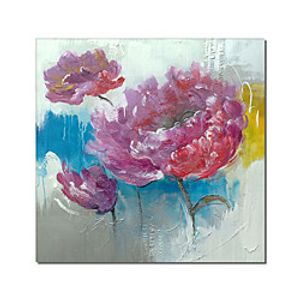 Oil Painting Handmade Hand Painted Wall Art Square Flower Abstract Home Decoration Decor Stretched Frame Ready to Hang Lightinthebox