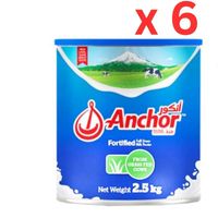 Anchor Milk Powder, Tin - 6 x 2.25 kg
