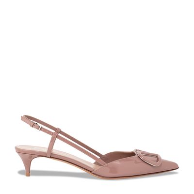 VLogo Signature slingback pumps