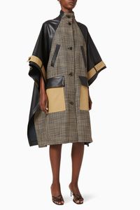 Nyree Contrast Panel Coat