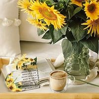 Acrylic Heart Plaque Motivational Gifts Acrylic Encouragement Gifts Cheer Gifts Desk Decoration Inspirational Quotes Souvenirs Sunflower Decoration Lightinthebox
