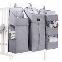 Sunveno Baby Bedside Portable Crib Organizer - Grey SN_BSC_GY