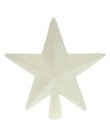 Homesmiths Christmas Tree Top Star 19cm White