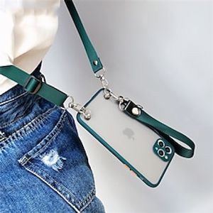 Phone Case Crossbody Necklace Lanyard Matte Transparent Silicone Soft Case For iPhone 14 13 12 11 Pro Max XS XR X 8 7 Plus  Cover Lightinthebox