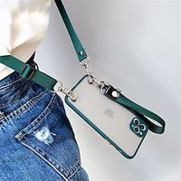 Phone Case Crossbody Necklace Lanyard Matte Transparent Silicone Soft Case For iPhone 14 13 12 11 Pro Max XS XR X 8 7 Plus  Cover Lightinthebox - thumbnail
