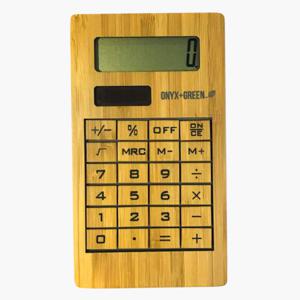 Onyx & Green Solar Powered Calculator