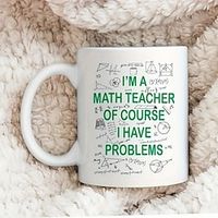 1pc Math Teacher Coffee Mug Ceramic Coffee Cups Water Cups Summer Winter Drinkware Birthday Gifts Holiday Gifts New Year Gifts Valentine's Day Gifts Lightinthebox