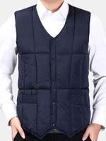 V Neck Thicken Warm Vest Waistcoats